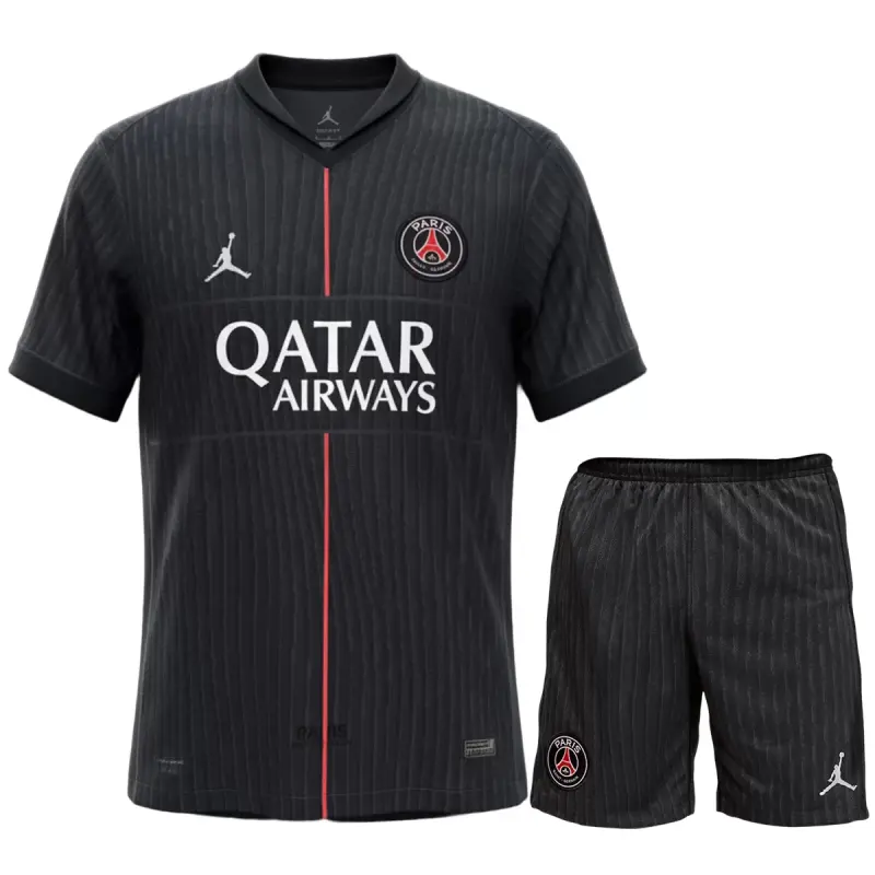 25-26 PSG Fourth Away Soccer Kit Jersey+Shorts