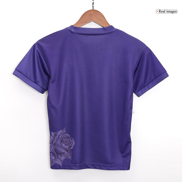 23-24 Real Madrid Y-3 Fourth Jersey Kit Purple (Jersey+Shorts)