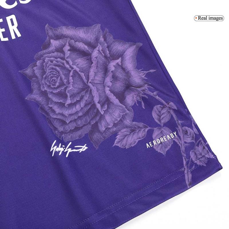 23-24 Real Madrid Y-3 Fourth Jersey Kit Purple (Jersey+Shorts)