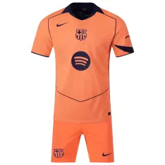 25-26 Barcelona Third Away Soccer Kids Kit Jersey+Shorts