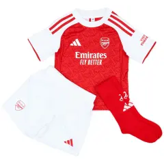 25-26 Arsenal Home Soccer Kids Full Kit Jersey+Shorts+Socks