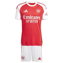 25-26 Arsenal Home Soccer Kids Full Kit Jersey+Shorts+Socks