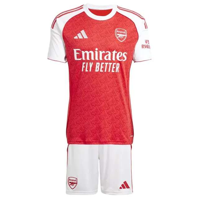 25-26 Arsenal Home Soccer Kids Full Kit Jersey+Shorts+Socks