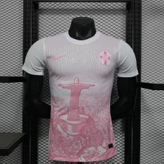 2025 Brazil Pink Special Edition Kit Player Version Soccer Jersey