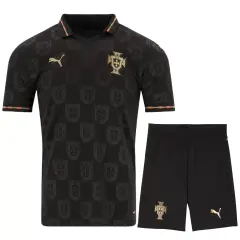 2026 Portugal  'Black Panther' Special Edition Soccer Kit Jersey+Shorts