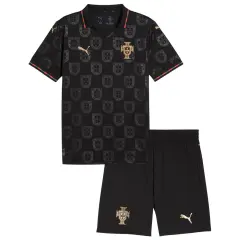 2026 Portugal  'Black Panther' Special Edition Kids Kit Jersey+Shorts