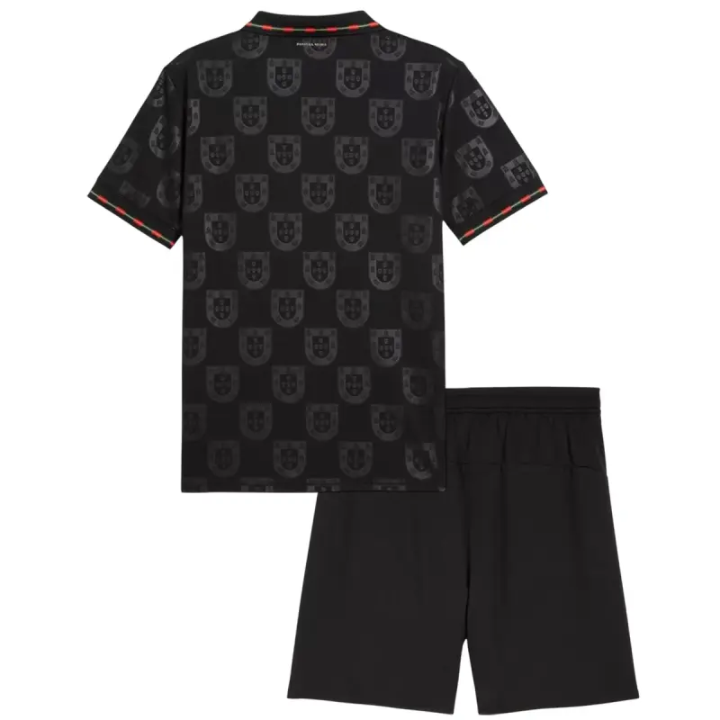 2026 Portugal  'Black Panther' Special Edition Kids Kit Jersey+Shorts