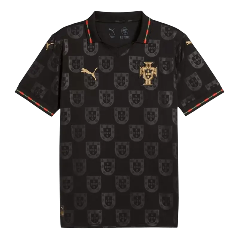 2026 Portugal  'Black Panther' Special Edition Soccer Kit Jersey+Shorts