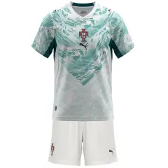 2026 Portugal  Away World Cup Soccer Kids Kit Jersey+Shorts
