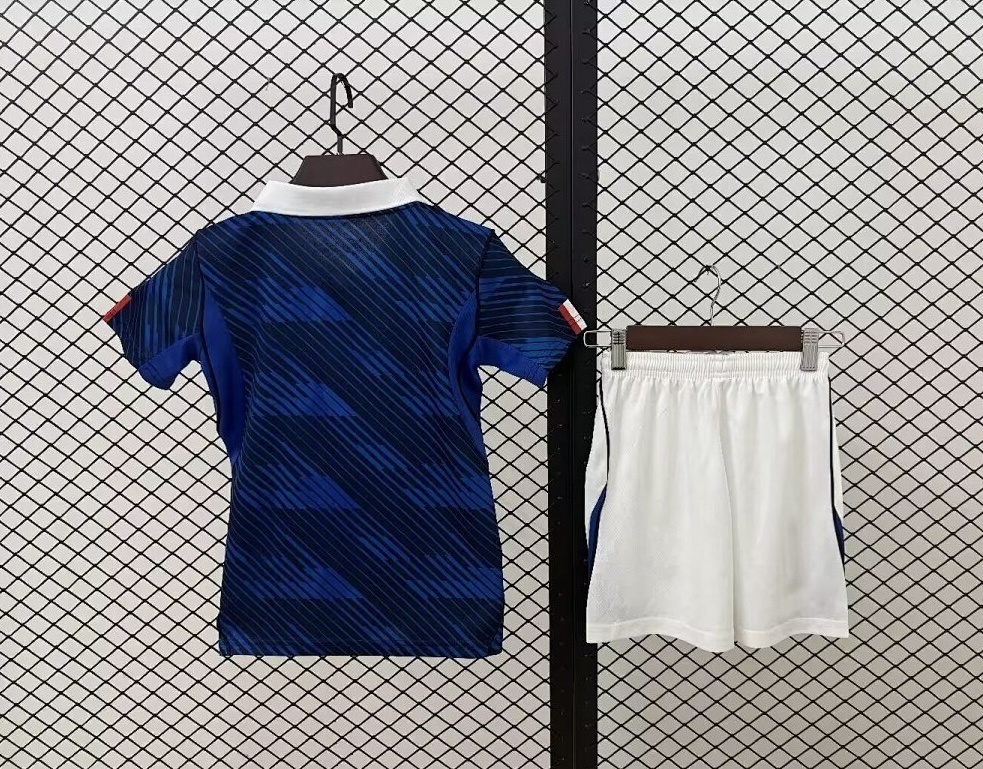 2026 France Home World Cup Soccer Kids Kit Jersey+Shorts