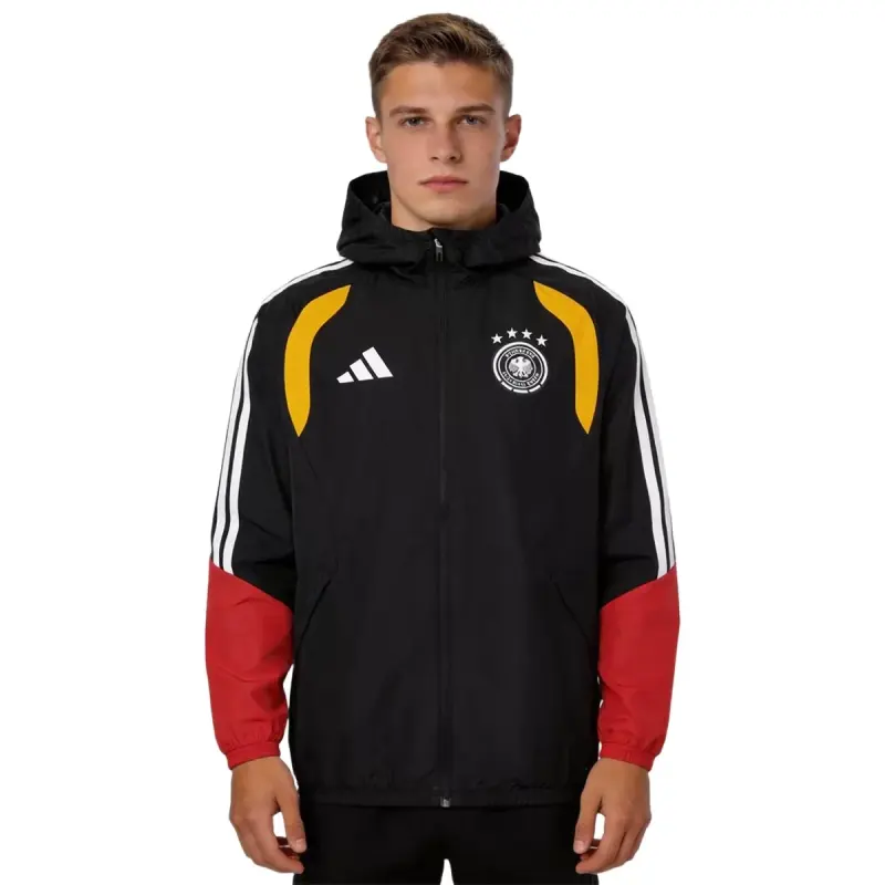 2026 Germany Windbreaker Hoodie Jacket Red&amp;Black