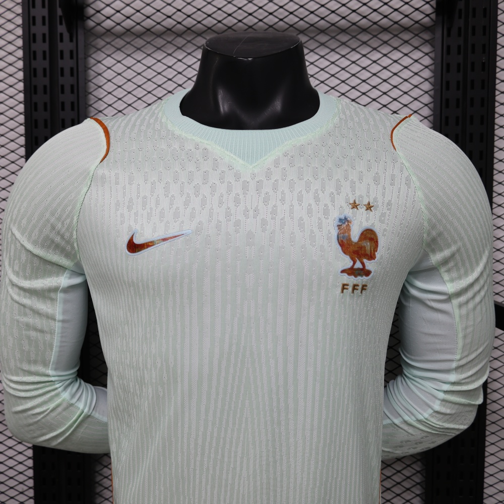 2026 France Away World Cup Soccer Jersey Authentic Shirt Long Sleeve
