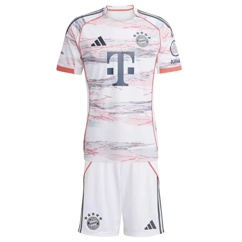 25-26 Bayern Munich Away Soccer Kids Full Kit