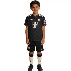 25-26 Bayern Munich Third Away Soccer Kids Full Kit