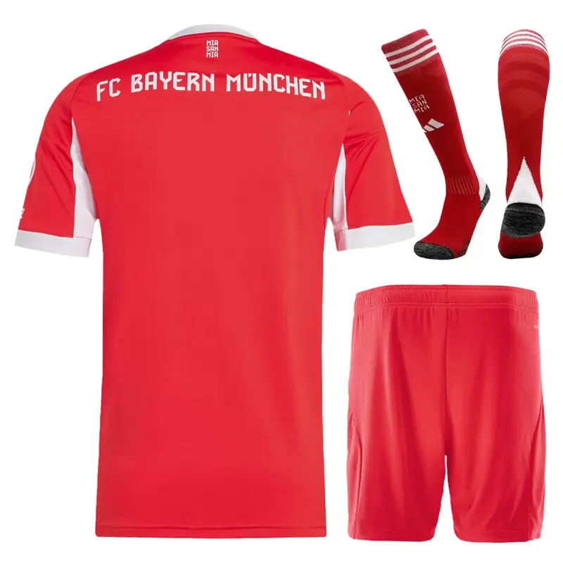 25-26 Bayern Munich Home Football Full Kit Jersey+Shorts+Socks