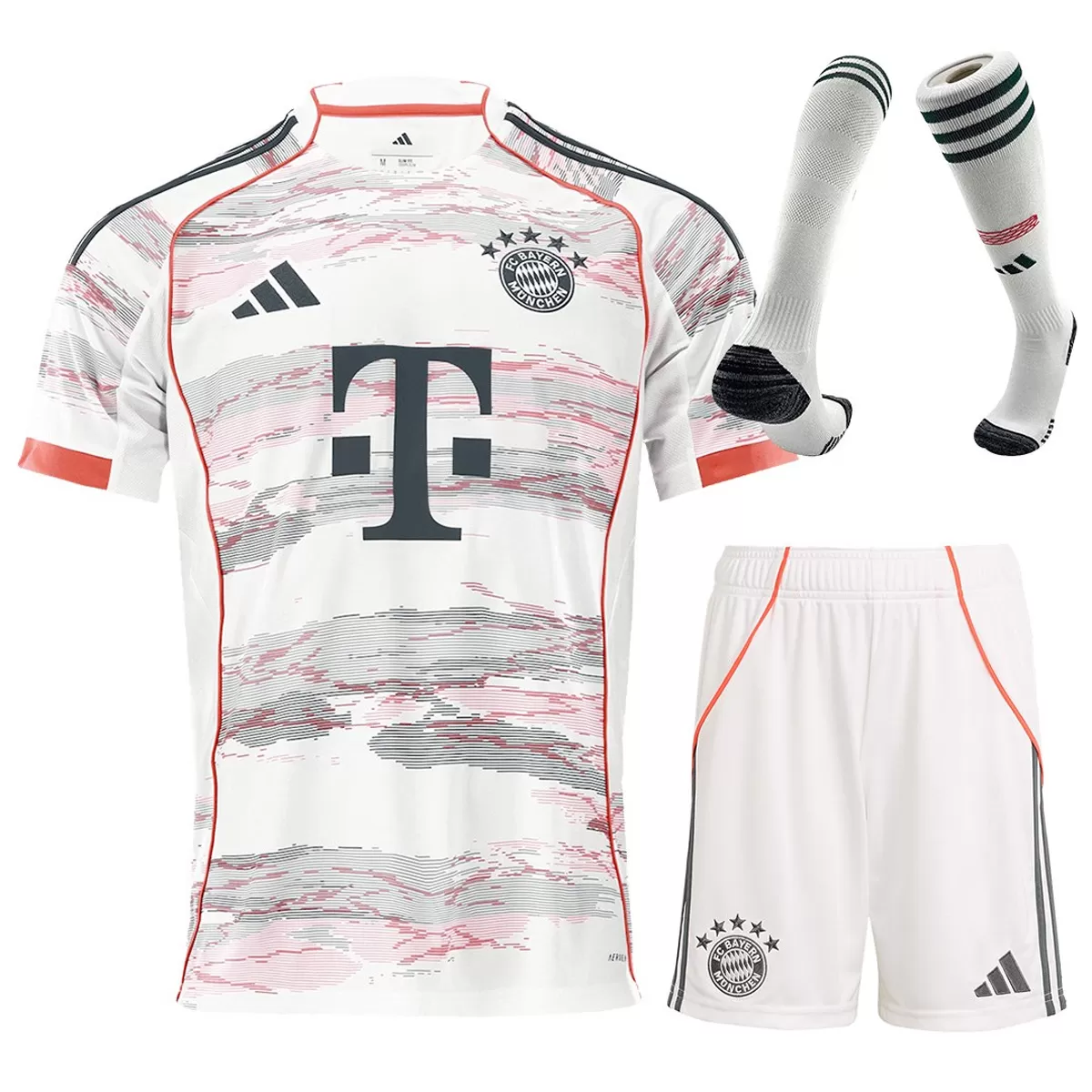 25-26 Bayern Munich Away Football Full Kit Jersey+Shorts+Socks