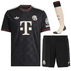 25-26 Bayern Munich Third Away Football Full Kit Jersey+Shorts+Socks