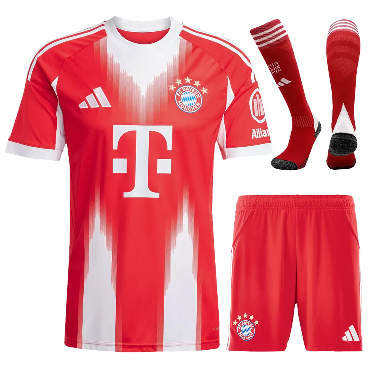 25-26 Bayern Munich Home Football Full Kit Jersey+Shorts+Socks