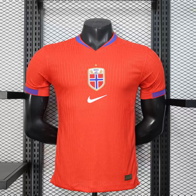 2025 Norway Home Soccer Jersey Player Version