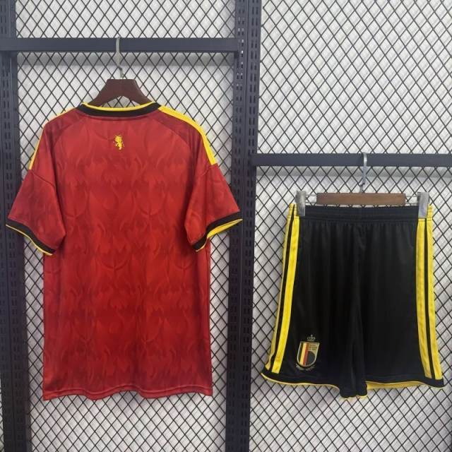 2026 Belgium World Cup Home Football Kids Kit Jersey+Shorts