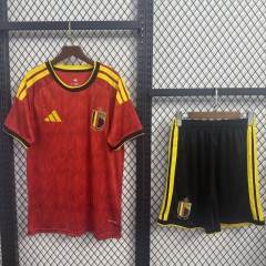 2026 Belgium World Cup Home Football Kids Kit Jersey+Shorts
