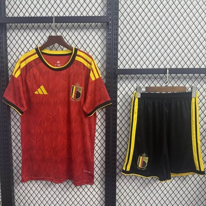 2026 Belgium World Cup Home Football Kids Kit Jersey+Shorts