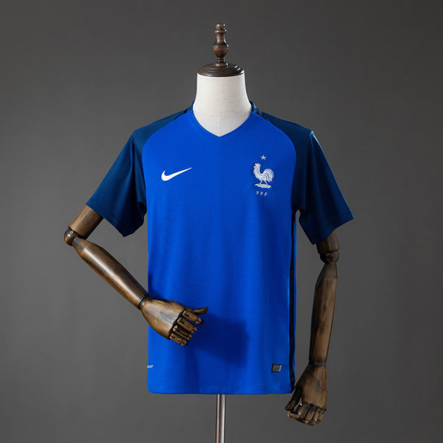 2016 France Euro Cup Home Retro Jersey