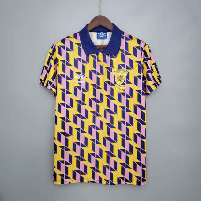88-89 Scotland Third Away Soccer Retro Jersey