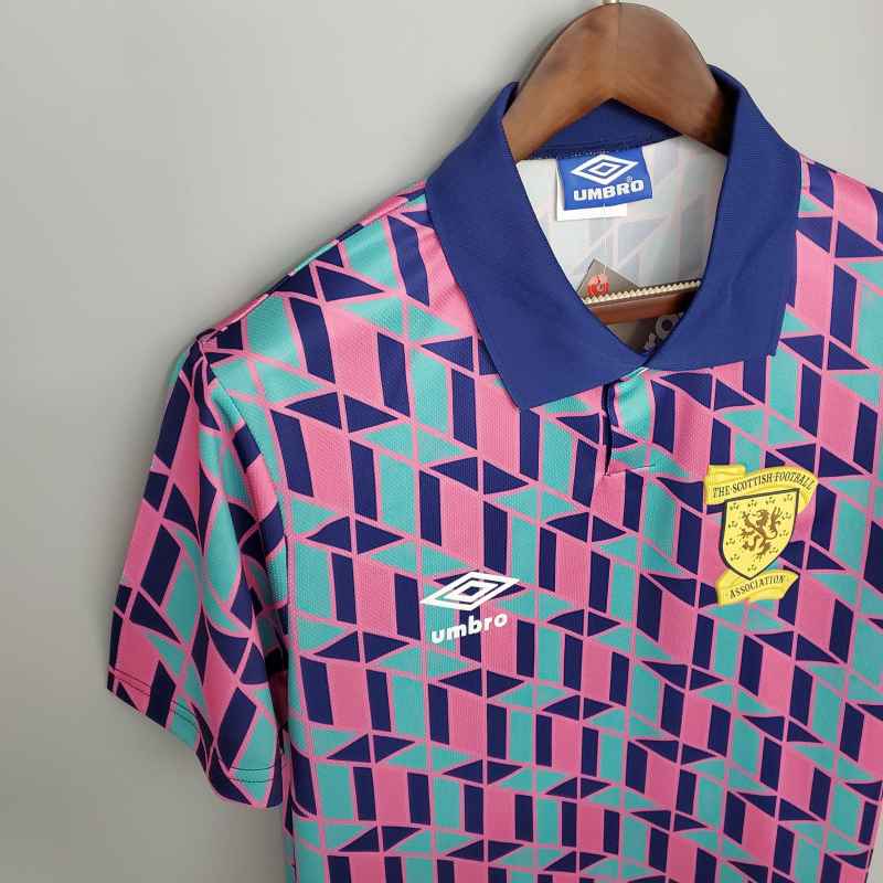 89-90 Scotland Away Soccer Retro Jersey