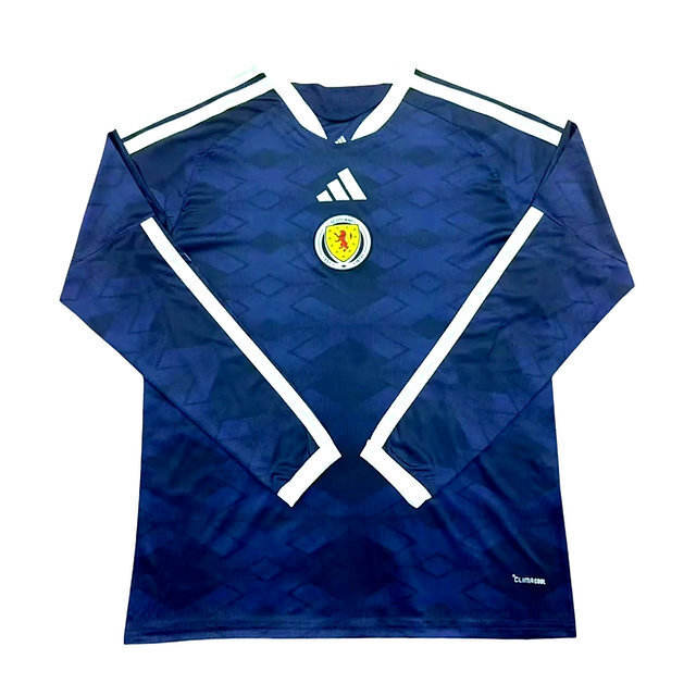 2026 Scotland Home World Cup Football Jersey Long Sleeve