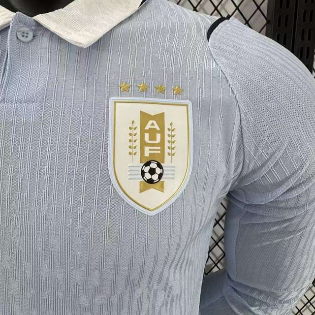 2026 Uruguay  Home World Cup Soccer Jersey Player Version Long Sleeve