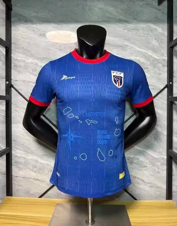 2026 Cabo Verde Home World Cup Soccer Jersey Player Version