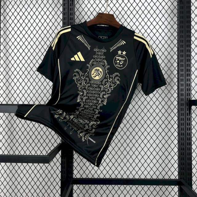24-25 Algeria Soccer Jersey Black