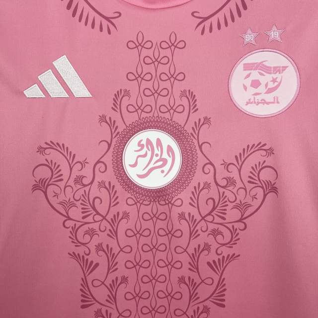 24-25 Algeria Soccer Jersey Pink