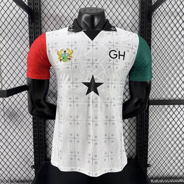 2025 Ghana Special Edition Soccer Jersey White
