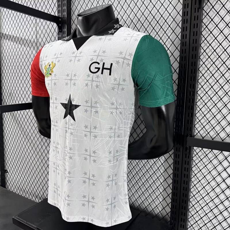 2025 Ghana Special Edition Soccer Jersey White
