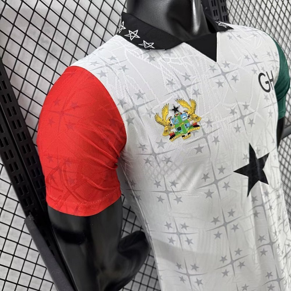 2025 Ghana Special Edition Soccer Jersey White