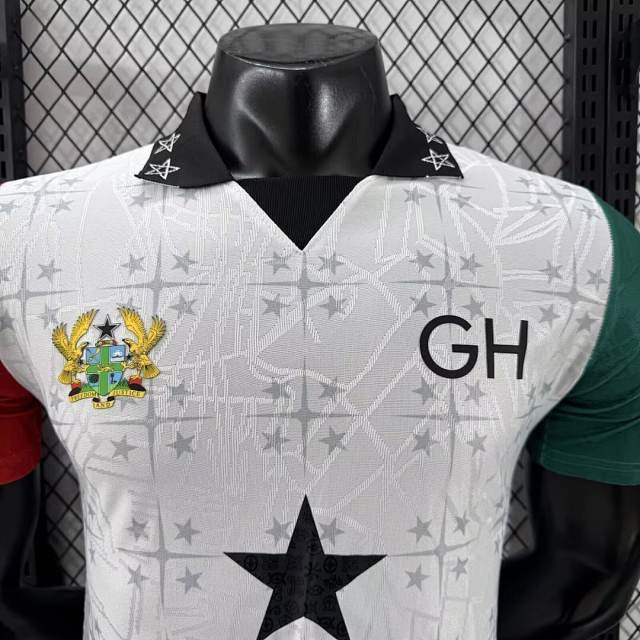 2025 Ghana Special Edition Soccer Jersey White