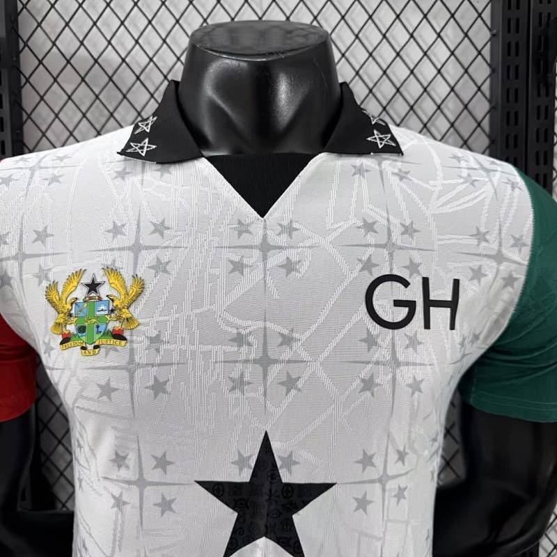 2025 Ghana Special Edition Soccer Jersey White
