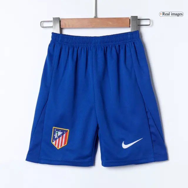 25-26 Atletico Madrid Home Soccer Full Kids Kit Jersey+Shorts