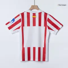 25-26 Atletico Madrid Home Soccer Full Kids Kit Jersey+Shorts