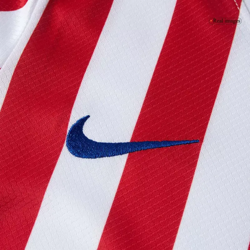 25-26 Atletico Madrid Home Soccer Full Kids Kit Jersey+Shorts