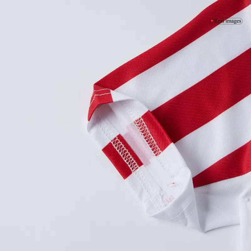 25-26 Atletico Madrid Home Soccer Full Kids Kit Jersey+Shorts