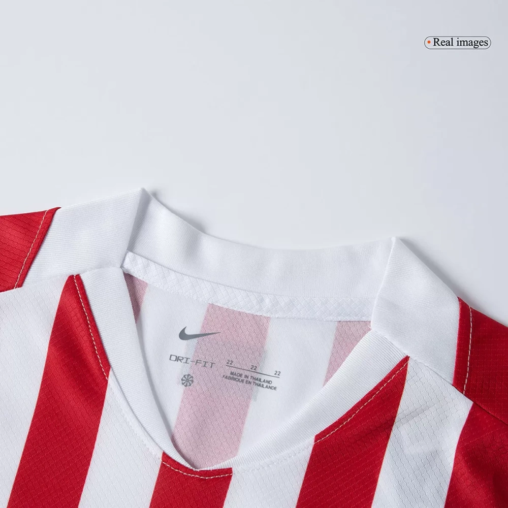 25-26 Atletico Madrid Home Soccer Full Kids Kit Jersey+Shorts
