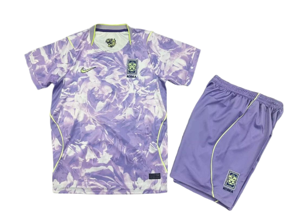 2026 South Korea World Cup Away Soccer Kids Kit Jersey+Shorts