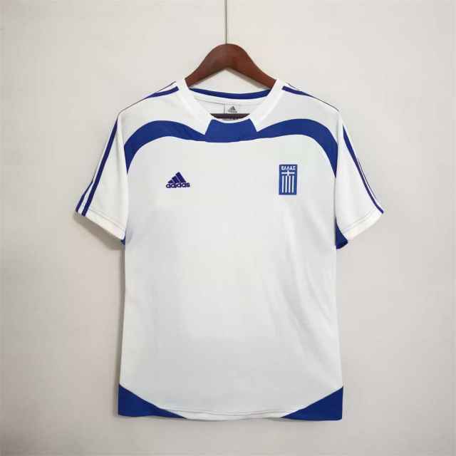 2004 Greece Euro Cup Away Football Retro Jersey
