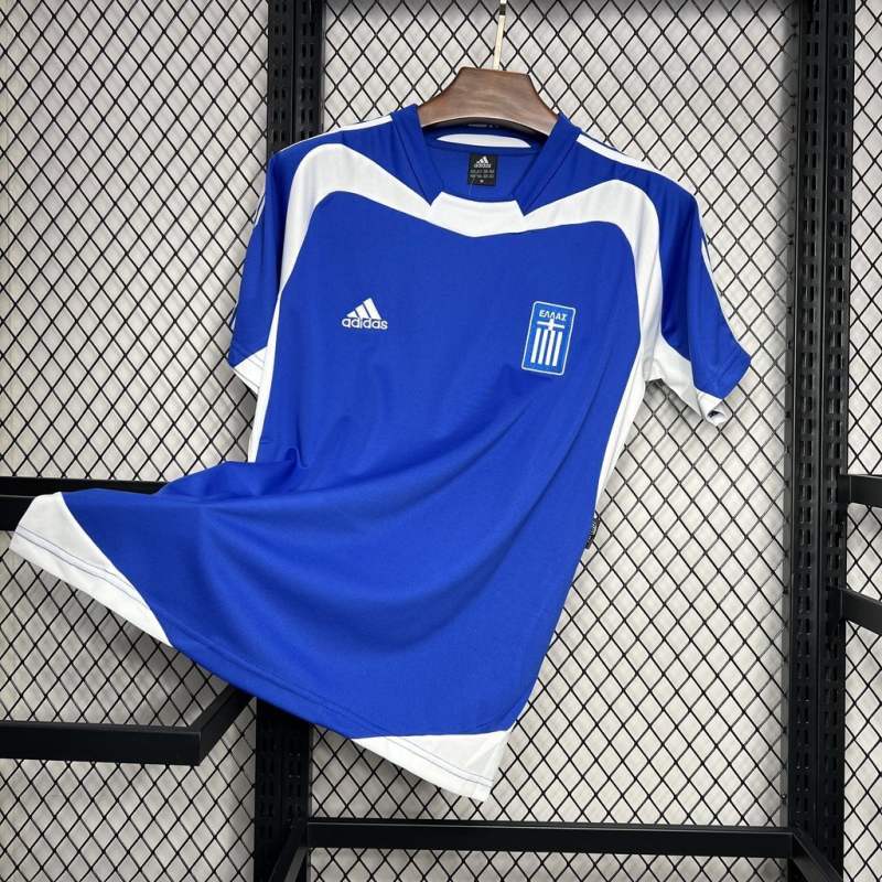 2004 Greece Euro Cup Home Football Retro Jersey