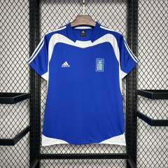 2004 Greece Euro Cup Home Football Retro Jersey