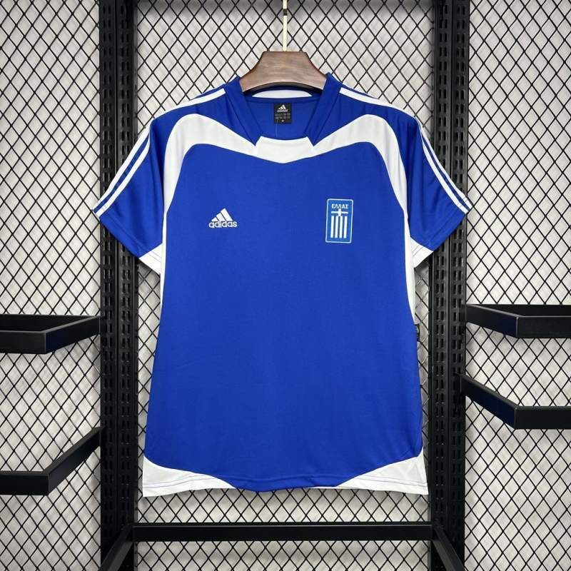 2004 Greece Euro Cup Home Football Retro Jersey