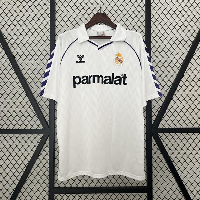 1986-88 Real Madrid Home Retro Soccer Jersey
